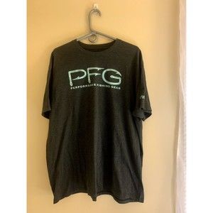 Columbia PFG Men's XXL Gray Short Sleeve Logo T-Shirt Performance Fishing Gear